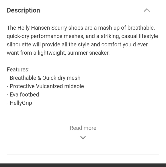 Helly Hansen Scurry Shoes Size 8 Black and White - Picture 10 of 11